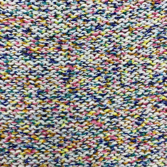 Lou & Grey Rainbow Sprinkle Sweater Oversized Cropped Pullover XS - Picture 2 of 7